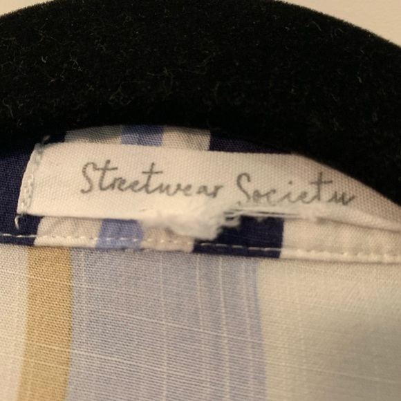 Streetwear Society Button Down Striped Dress - Picture 6 of 13
